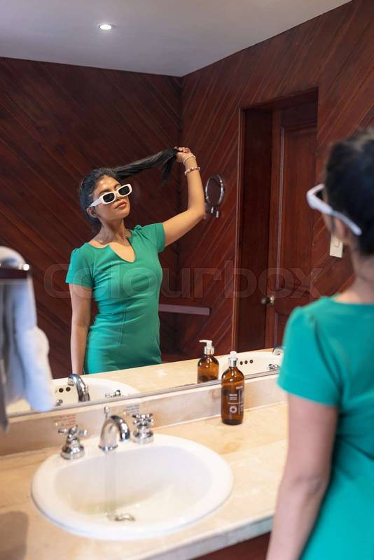 ready with mirror reflection, home lifestyle