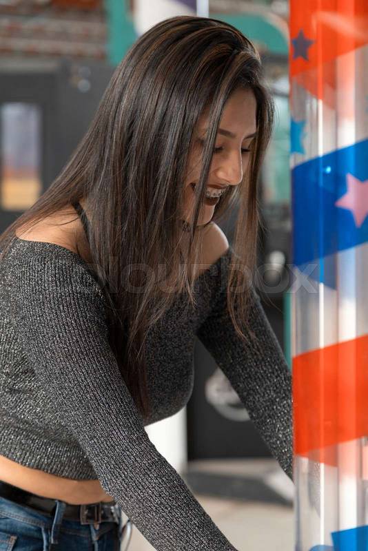 playing in a park, wearing casual clothes, lifestyle and beauty