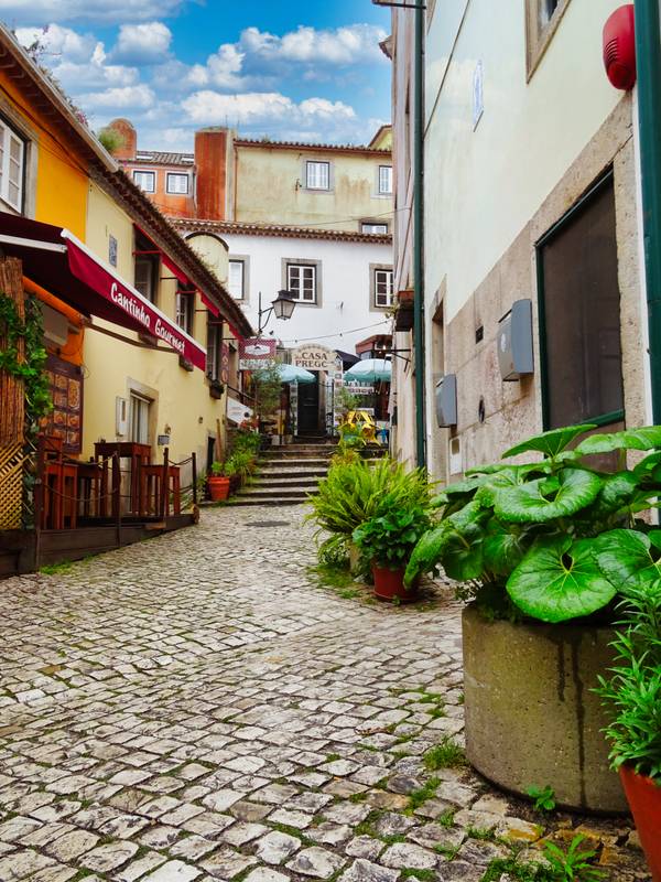 very picturesque streets of lisbon