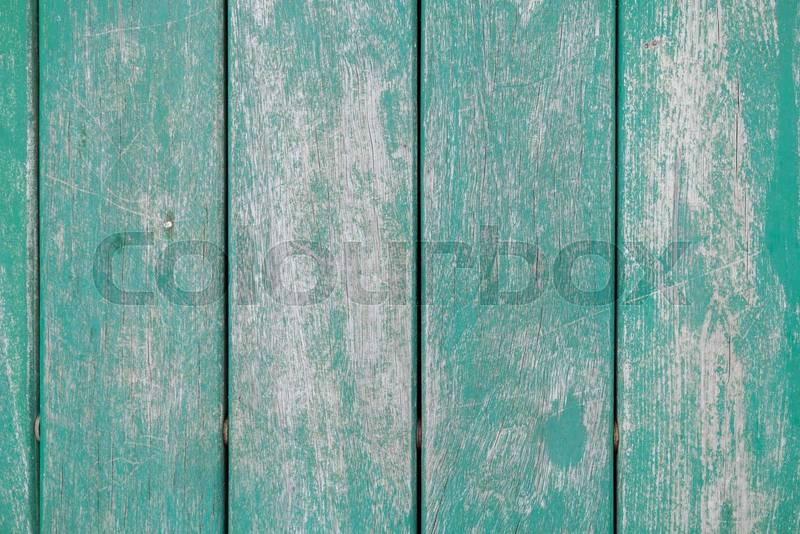 wooden plank with straight lines in turquoise color