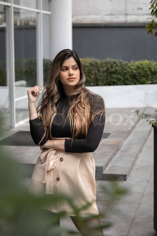 glorious slim young latin woman