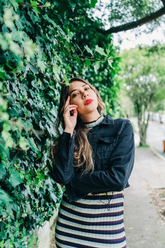 lifestyle, fashion, beauty with nature in background