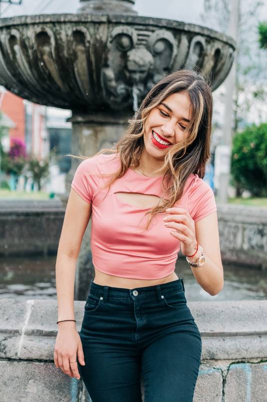 happy girl on a summer day