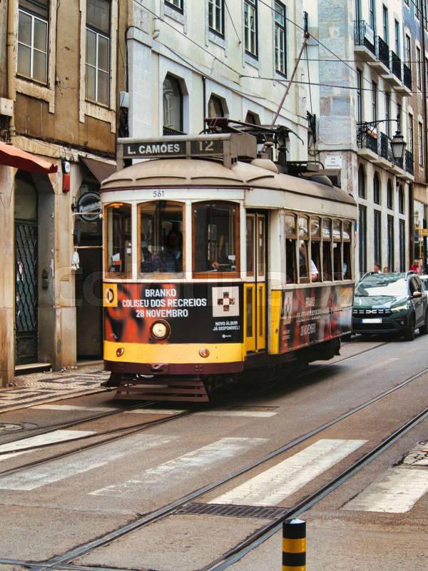 funicular in the city of lisbon