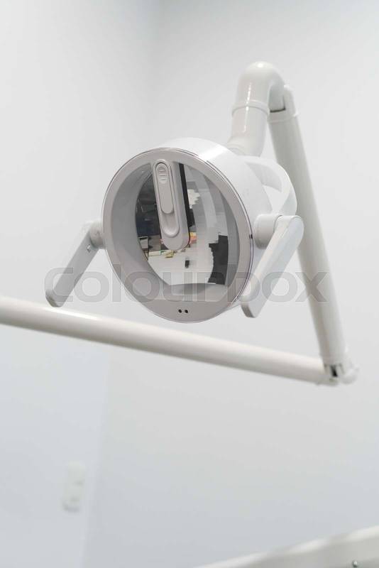 medical office lamp with adjustable design, lighting and dental instrument