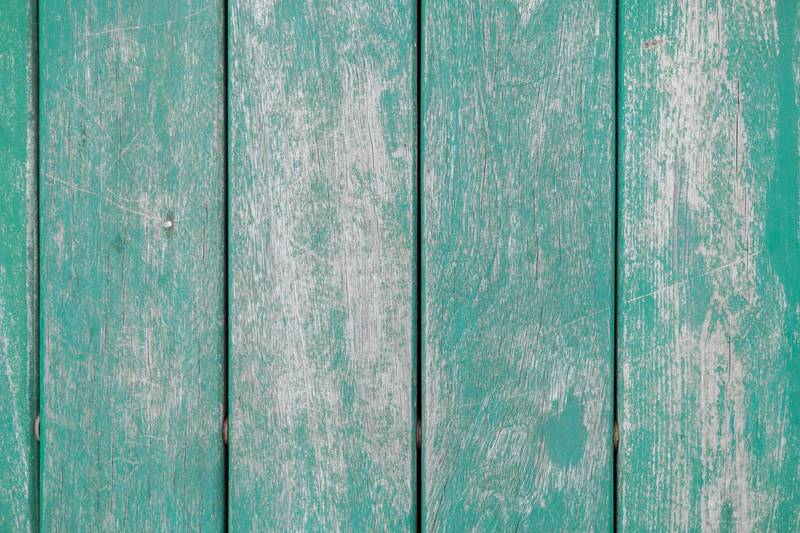 wooden plank with straight lines in turquoise color